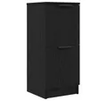 Produktbild: vidaXL Sideboard Sideboard Schwarz Eichen-Optik 30 x 30 x 70 cm Holzwerkstoff (1 St)