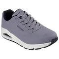 Produktbild: Skechers Uno - Stand on Air Sneaker Freizeitschuh, Halbschuh, Schnürschuh mit Air-Cooled Memory Foam grau 45 EU