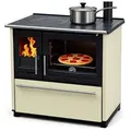 Produktbild: Plamen Festbrennstoffherd Holzherd 850 creme rechts, 8,00 kW