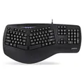 Produktbild: Perixx PERIBOARD-312 Ergonomic Backlit Keyboard with Split Design, Big Print Keys, 2 Extra USB Hubs, Black, US QWERTY International