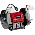 Produktbild: Einhell - Doppelschleifer Tc-bg 200 L (max. 400 W, Ø200xø32x25 Mm Schleifscheibe, Biegbares Licht, Große + Verstellbare Arbeitsauflagen, Inkl. Grob-/feinschleifscheibe K36/k60)