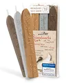 Produktbild: gravurART Siegelwachs - Briefe, Einladungen und Geschenke versiegeln und aufpeppen mit Stempelwachs für Siegelstempel - 3 Stangen Wachs mit Docht, Mix Gold - Silber -Bronze