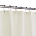 Produktbild: Barossa Design Extra Langer Duschvorhang mit Waffelmuster, 213,4 cm Höhe, Hotel, Luxus, Spa, wasserabweisend, 230 g/m², strapazierfähig, maschinenwaschbar, cremefarbenes Piqué-Muster, 180 x 213 cm