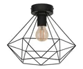 Produktbild: EGLO Deckenleuchte TARBES, ohne Leuchtmittel, Wohnzimmerlampe, Esszimmer, Flur, Drahtgeflecht, 1flammig, 32,5x27,5cm