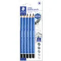 Produktbild: Staedtler Bleistift 'Mars Lumograph jumbo Design Journey' (5.30 mm, 5 x) (100J-S BK5)