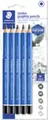 Produktbild: STAEDTLER Bleistift Mars Lumograph jumbo, 5er Blister Sechskantstift, Minenstärke: 5,3 mm, blau lackiert, - 1 Stück (100J-S BK5)