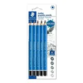 Produktbild: STAEDTLER Jumbo-Bleistifte Mars Lumograph jumbo, Sechskantform, hohe Bruchfestigkeit, 5 Härtegrade, hohe Qualität Made in Germany, Blisterkarte mit 5 Bleistiften, 100J-S BK5