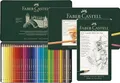 Produktbild: Faber-Castell 110036 - Künstlerfarbstift Polychromos, 36er Metalletui + Bleistifte Set Castell 9000 Art, 12 verschiedene Härtegrade 8B - 2H