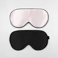 Produktbild: Schlafmaske Seide 100 Verstellbar 2er Set Schwarz Rosa