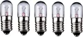 Produktbild: 5er Set WireThinX Röhrenlampe 0.7W Sockel E10 7 V (DC), 100 mA