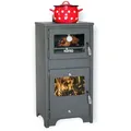 Produktbild: Eek  Kaminofen Mit Backfach Und Herdplatte Ever 2 Holzofen 7,85 Kw Kamin Ofen Holz Werkstattofen Hüttenofen Heizofen