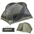 Produktbild: ONVAYA® Insektenschutzzelt ǀ Waldgrün ǀ für 2 Personen ǀ mit Regenschutz ǀ einfacher Aufbau ǀ Moskitonetz für Camping, Terrasse oder Park