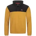 Produktbild: Höhenhorn Fleecepullover Skyja Herren Fleece Pullover für Männer Sweatshirt 1/4 Zip Microfleece gelb|schwarz S