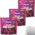 Produktbild: Alpia Schoko Brezeln Zartbitter 3er Pack 3x140g Beutel  usy Block