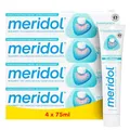Produktbild: meridol Zahnpasta 4x75ml - Zahncreme bekämpft Zahnfleischentzündungen, antibakterieller Effekt