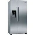 Produktbild: Bosch Serie 6, Amerikanischer Side by Side, 178.7 x 90.8 cm, Gebürsteter Stahl AntiFingerprint, KAD93AIDP