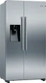 Produktbild: Bosch Side-by-Side Kühlschrank KAD93AIDP | 562 l XXL | NoFrost | Eis- & Wasserspender | Edelstahl | 178,7x90,8 cm, D (Spektrum A bis G)