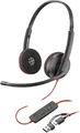 Produktbild: HP Poly Blackwire 3220 Stereo USB-C Headset + USB-C/A Adapter
