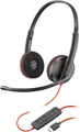 Produktbild: Poly Headset Blackwire C3220 Stereo USB-C/A 8X228AA