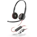 Produktbild: Poly Blackwire 3220 Stereo Headset USB-C-Anschluss incl. USB-Adapter