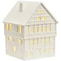 Produktbild: G. Wurm Windlicht ''House'' in Weiß - (B)13 x (H)18 x (T)14 cm
