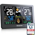 Produktbild: Newentor Funk-Wetterstation mit Außensensor, Wettervorhersage, DCF-Uhr