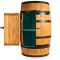 Produktbild: Weinfass mit Tür mit LED RGB-Beleuchtung Fassbar 80cm Eiche