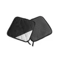 Produktbild: Lurch 70091 Topflappen/Untersetzer 2er Set aus 100% BPA-freiem Platin Silikon, Polyester und Baumwolle, schwarz