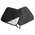 Produktbild: Lurch Topflappen Silikon & Textil schwarz 2er Set