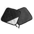 Produktbild: Lurch Topflappen Silikon & Textil schwarz 2er Set