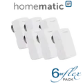 Produktbild: 6er Set Homematic IP Heizkörperthermostat - kompakt Inkl. Demontageschutz-H