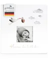 Produktbild: goldbuch 15 474 Babyalbum Hurra - Du bist da!, Babybuch 30 x 31 x 4 cm, Foto Album, 58 weiße Blankoseiten, 4 illustrierte Seiten, Einband aus Kunstdruck mit Goldprägung, Unisex, Fotobuch Weiß