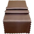 Produktbild: matches21 HOME & HOBBY Tischläufer 40 x 150 cm für Küche & Esstisch in Braun - Waschbare Landhaus Mitteldecke