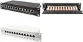 Produktbild: DIGITUS DN-91612S-EA - Patch Panel - Rack montierbar - RJ-45 X 12 - Schwarz, RAL 9005 - 1U - 25,4 cm (10