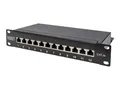 Produktbild: DIGITUS Cat.6A Patch Panel, geschirmt, 12-Port, 1HE, 10