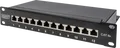 Produktbild: DIGITUS 91612SEA - Patchpanel, Cat.6a, 1HE, 12 Port, geschirmt, schwarz
