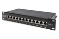 Produktbild: Digitus CAT 6A Patch Panel, geschirmt, 12-Port, 1HE, 10