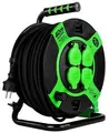 Produktbild: REV Kabeltrommel, Kunststoff, 4-fach, IP 44, 40 Meter, H05RR-F 3G1,5, Grün (0010217412)