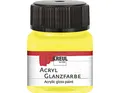 Produktbild: KREUL 79202 - Acryl Glanzfarbe, 20 ml Glas in gelb, glänzend-glatte Acrylfarbe zum Anmalen und Basteln, auf Wasserbasis, speichelecht, schnelltrocknend und deckend