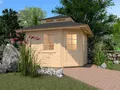 Produktbild: Gartenhaus Blockhaus  Stufendach 28 mm 149 A 380x380 cm Weka