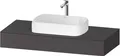 Produktbild: Duravit Konsole Qatego 120x55x17cm, Graphit matt, 1 Ausschnitt