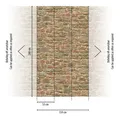 Produktbild: Fototapete Mauer Naturstein Wand Steinoptik Orange Rot Beige 39318-1 (5,73€/1qm)