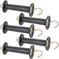 Produktbild: VOSS.farming 5X Torgriff mit Haken schwarz Weidezaun Griff breiter Handschutz mit Zugbegrenzung