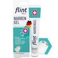 Produktbild: flint Med Narbengel – Narbensalbe mit integriertem Narbenroller, macht Narben geschmeidiger und glatter, für frische und alte Narben, vegan, transparent und hautpflegend, 17 ml