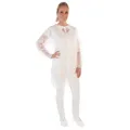 Produktbild: FRANZ MENSCH 100 Stück Hygonorm Besucherkittel Eco mit Klettverschluss, Hemdkragen | PP, weiß, XL, L: 110cm, Umfang: 130cm, Karton, Besucherkittel, Einweg-Schutzkittel, Einmalkittel