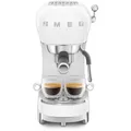 Produktbild: SMEG ECF02WHEU Espresso-Kaffeemaschine 50's Style, Weiß, Siebträger
