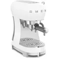 Produktbild: Smeg Espressomaschine 50 ́s Style, Weiß, Metall, Kunststoff, 1100 ml, 14.9x33x32.9 cm, Küchengeräte, Kaffeemaschinen & Zubehör