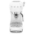 Produktbild: SMEG ECF02WHEU - Espresso-Kaffeemaschine mit 5 Jahre Garantie, Designlinie 50's Style, Weiss, BxTxH: ca. 15x33x33 cm