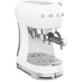Produktbild: Smeg Espressomaschine ECF02WHEU 50er Retro Style, mit Milchaufschäumer, 1,1 Liter, Kunststoff, weiß