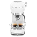 Produktbild: SMEG ECF02WHEU 50s Style Espresso-Kaffemaschine Weiß
